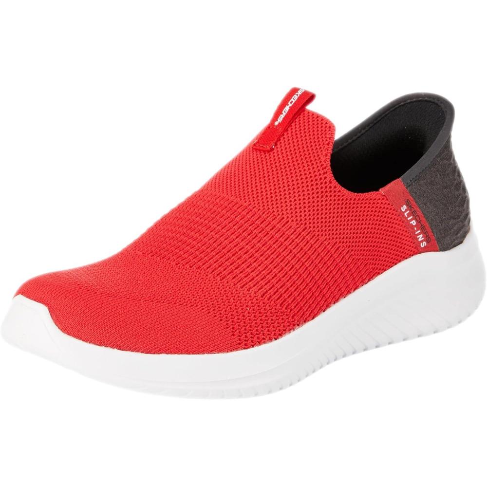 imageSkechers Boys Slip Ins Ultra Flex 30 SneakerRedBlack