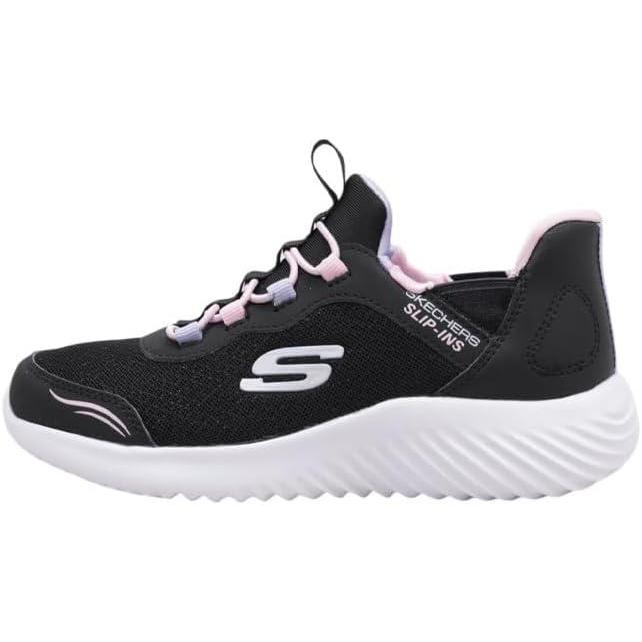 imageSkechers Girls BounderSimple Cute SneakerBlack