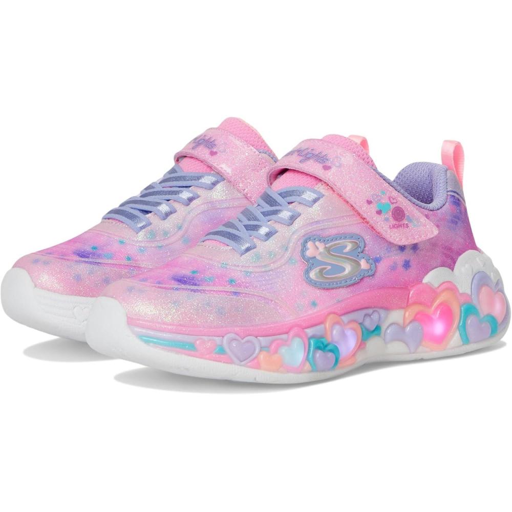 imageSkechers Girls Eternal Heart Lights SneakerLink PinkMulti