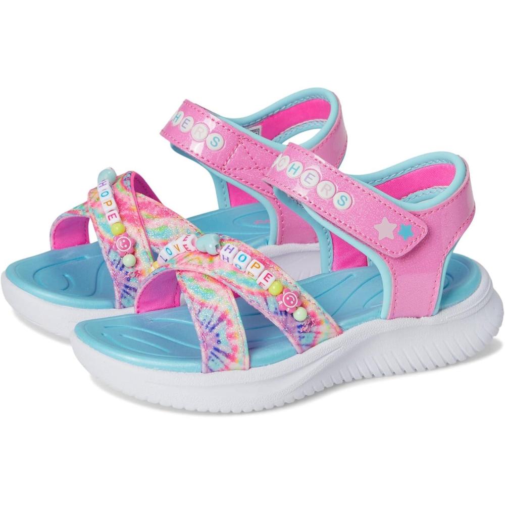 imageSkechers Girls Jumpsters Sandaltie Dye BFFsPinkMulti