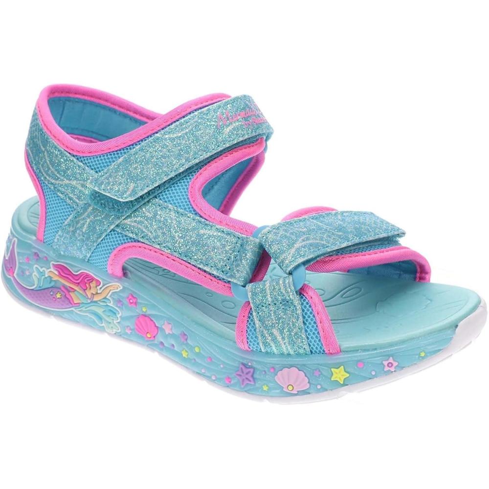 imageSkechers Girls Mermaid Dreams Sandal SneakerBlueMulti