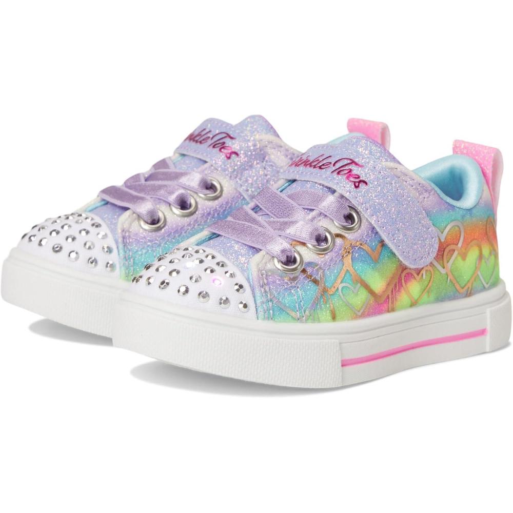 imageSkechers Girls Twinkle SparksOmbre Love SneakerLavenderMulti
