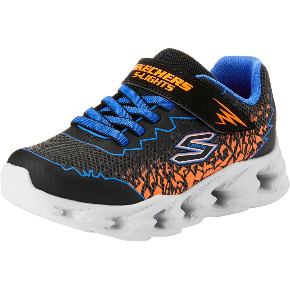 imageSkechers Kids Vortex 20Zorento SneakerBlackBlueOrange