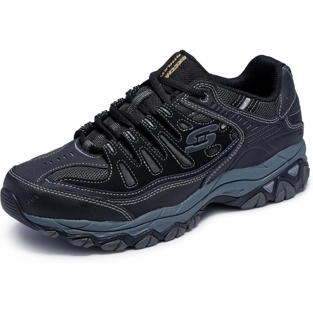 imageSkechers Mens Afterburn M Fit Fashion SneakersBlackCharcoal