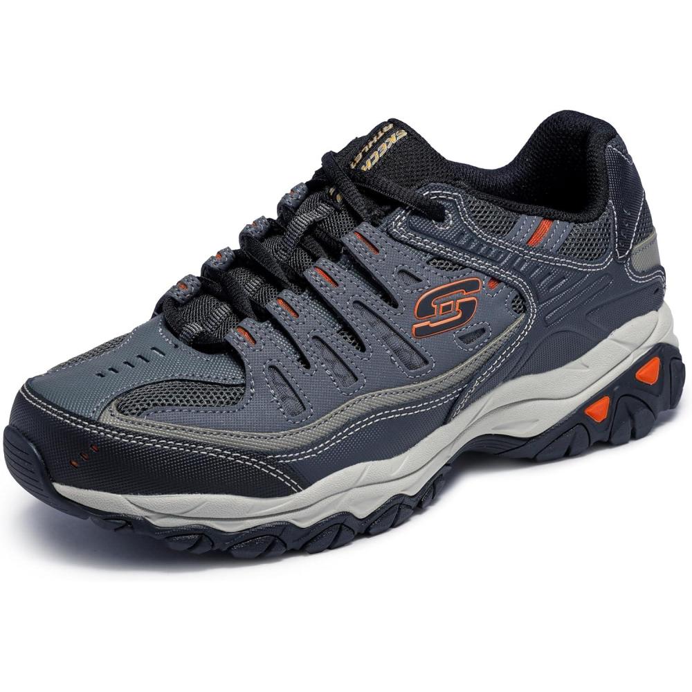 imageSkechers Mens Afterburn M Fit Fashion SneakersCharcoalGray