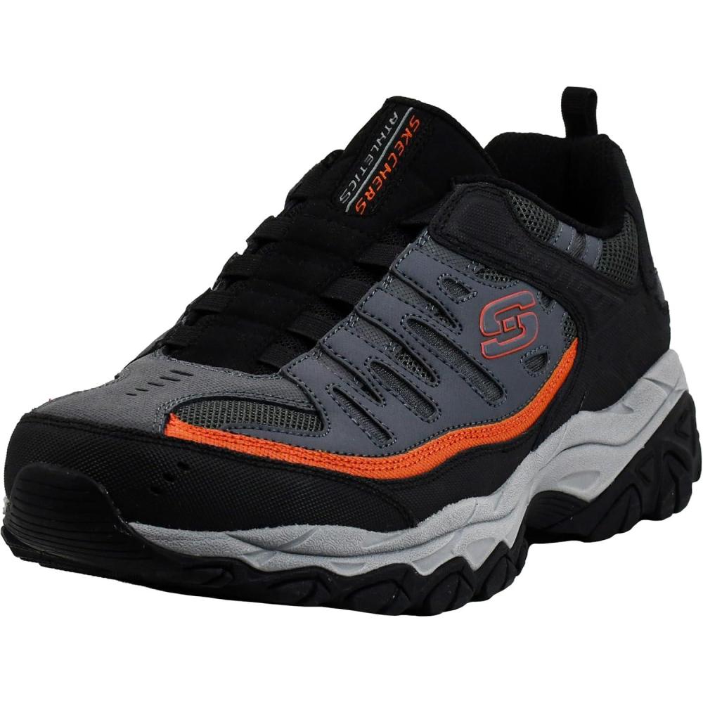 imageSkechers Mens Afterburn M Fit Wonted SlipOn LoafersBlackOrange