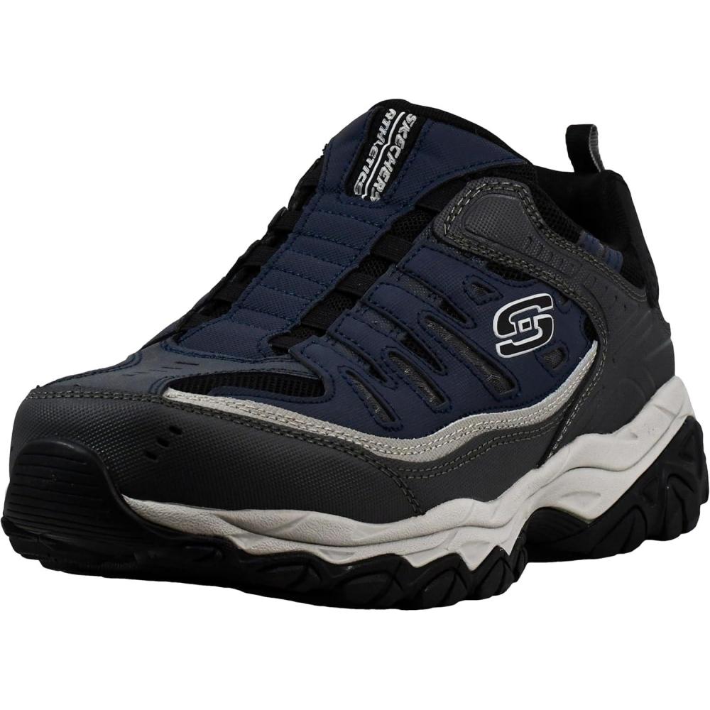 imageSkechers Mens Afterburn M Fit Wonted SlipOn LoafersNavyGrey