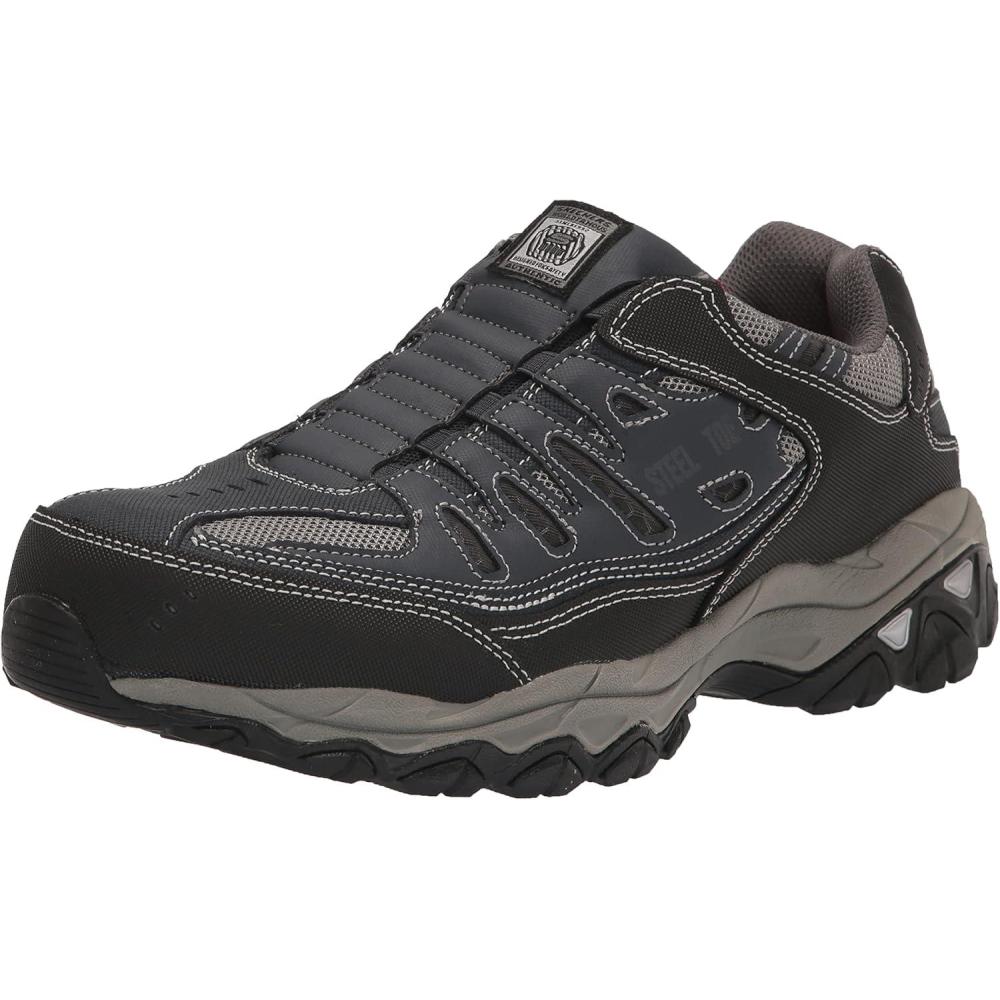 imageSkechers Mens Cankton Ebbitt Construction ShoeNavyGrey