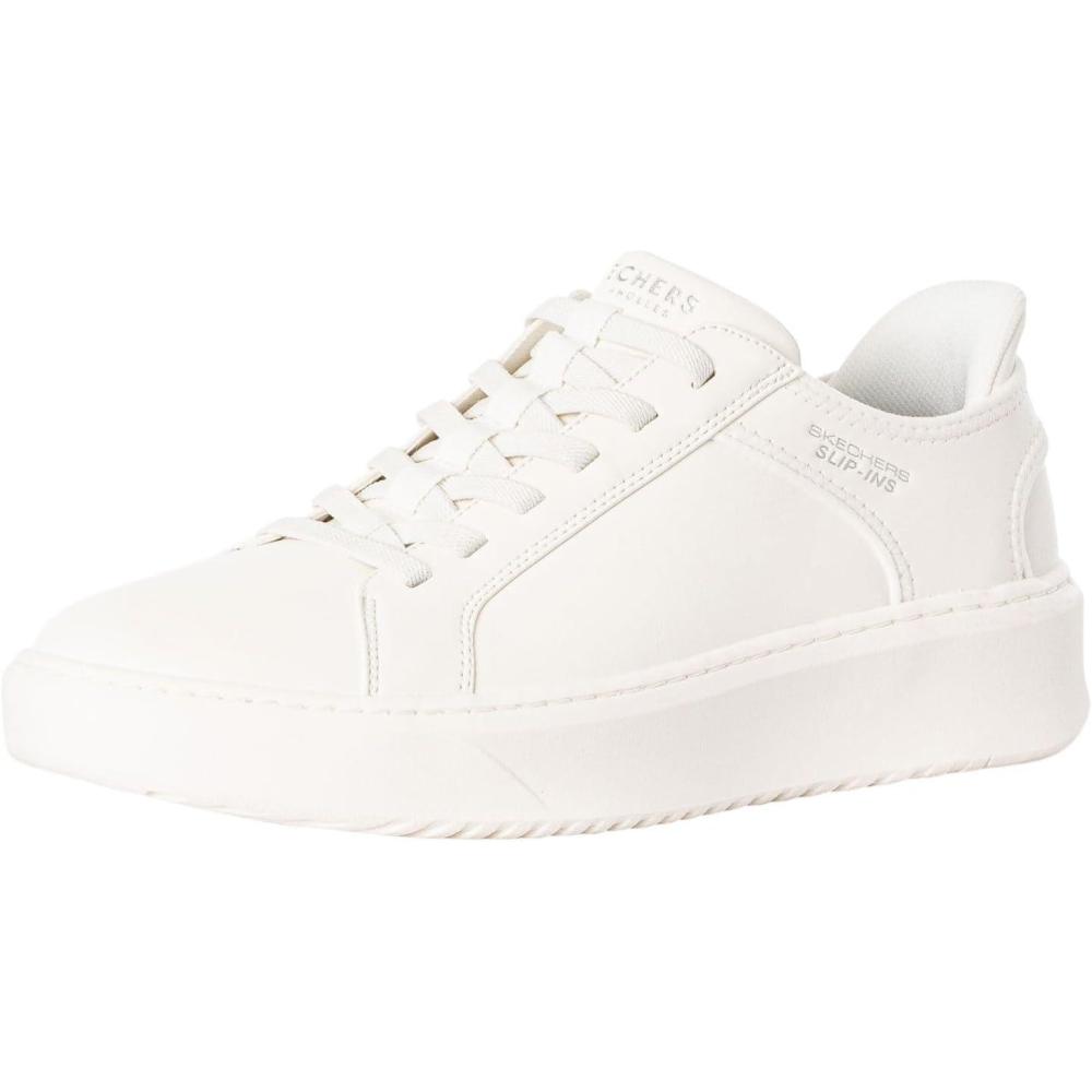imageSkechers Mens Court BreakDouble Vented Hands Freee Slipins SneakerWhite