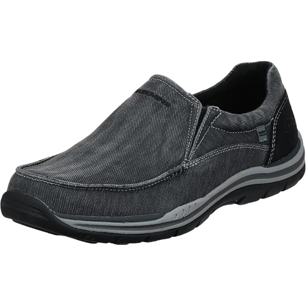 imageSkechers Mens Expected Avillo RelaxedFit SlipOn LoaferBlack