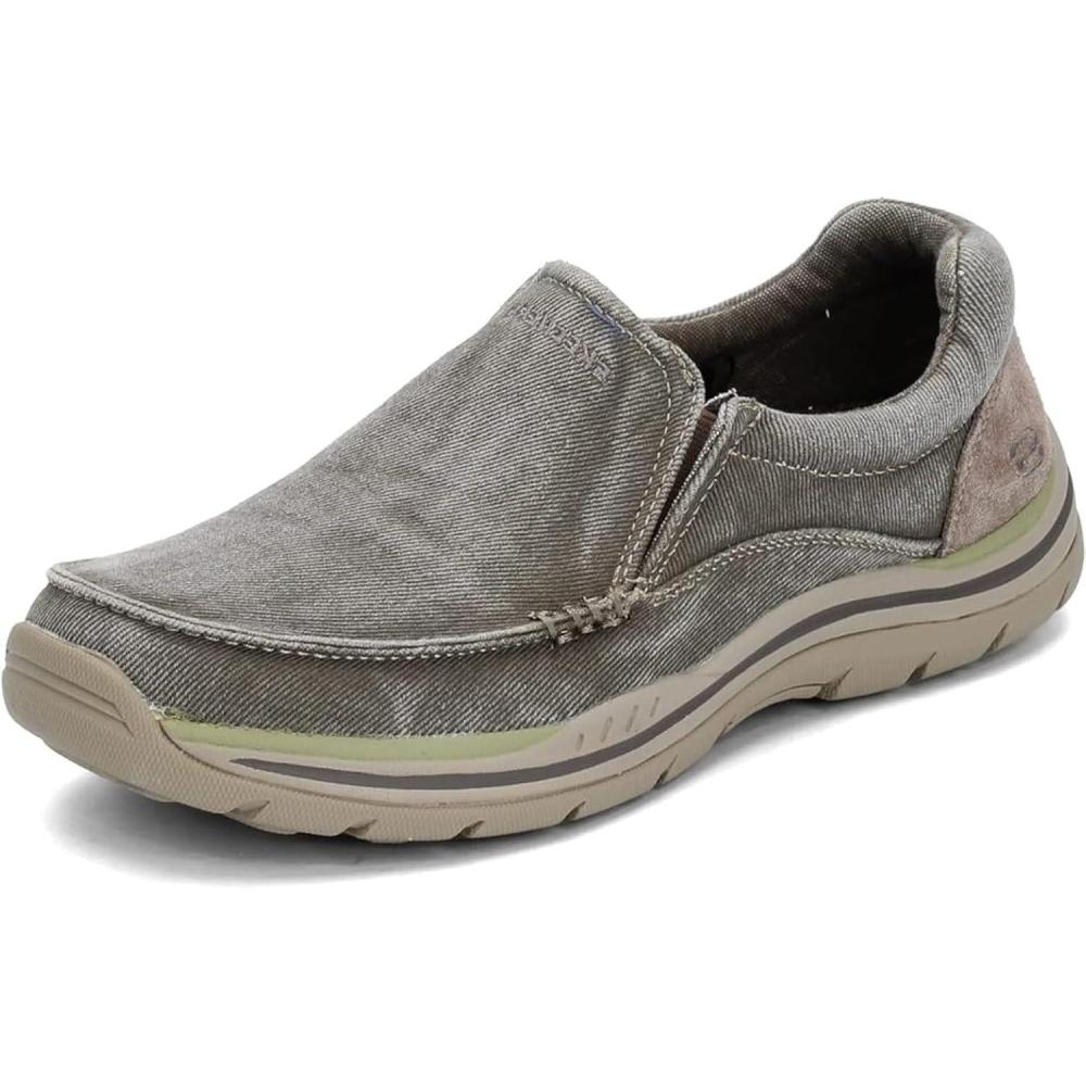 imageSkechers Mens Expected Avillo RelaxedFit SlipOn LoaferKhaki