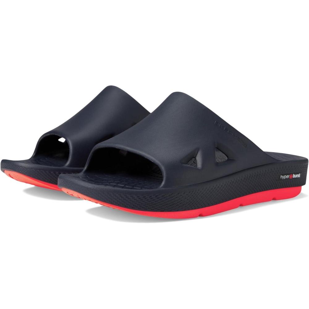 imageSkechers Mens Go Recover Refresh Dual Density Arch Fit Slide SandalsNavyCoral