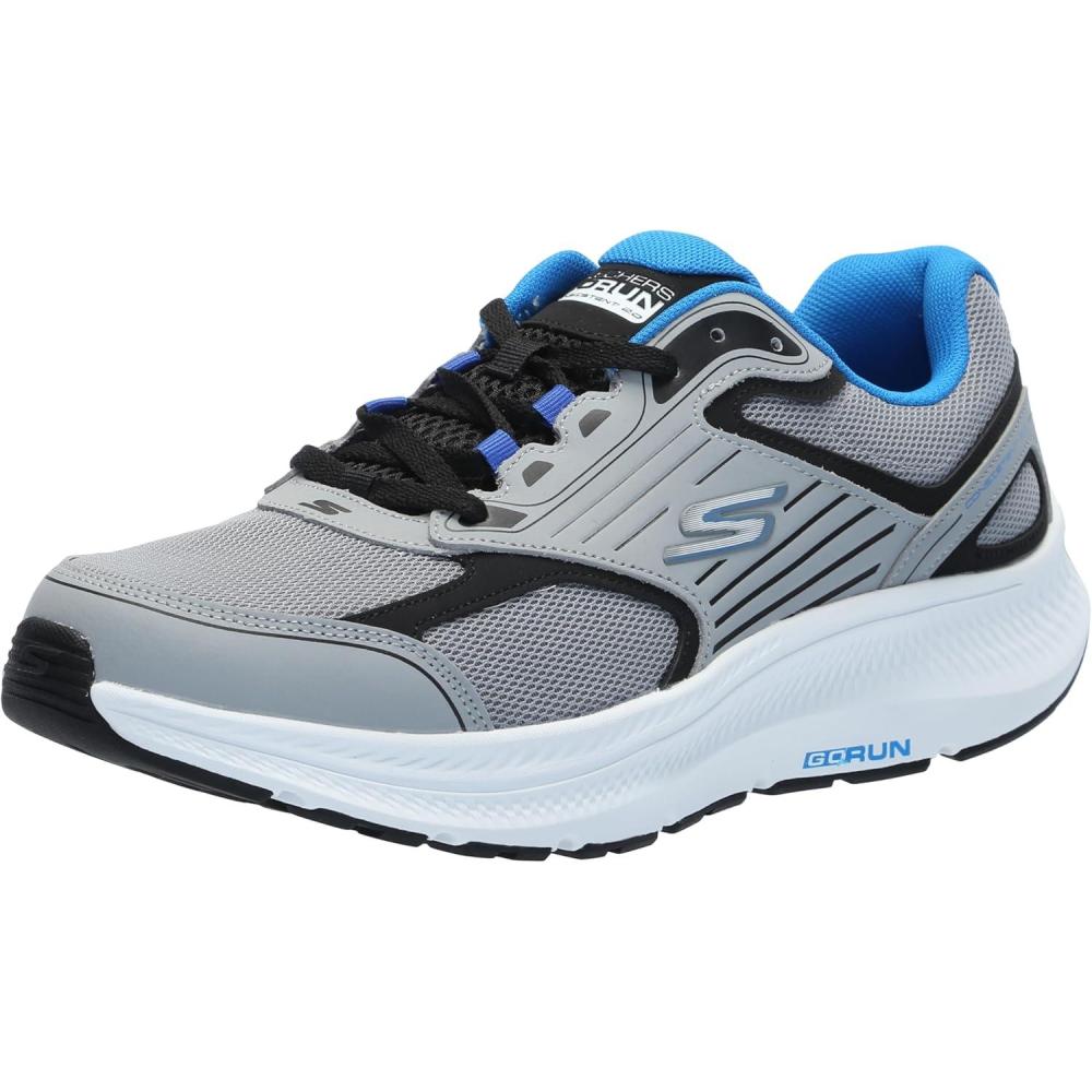 imageSkechers Mens Go Run Consistent 20 SneakerGrayBlack