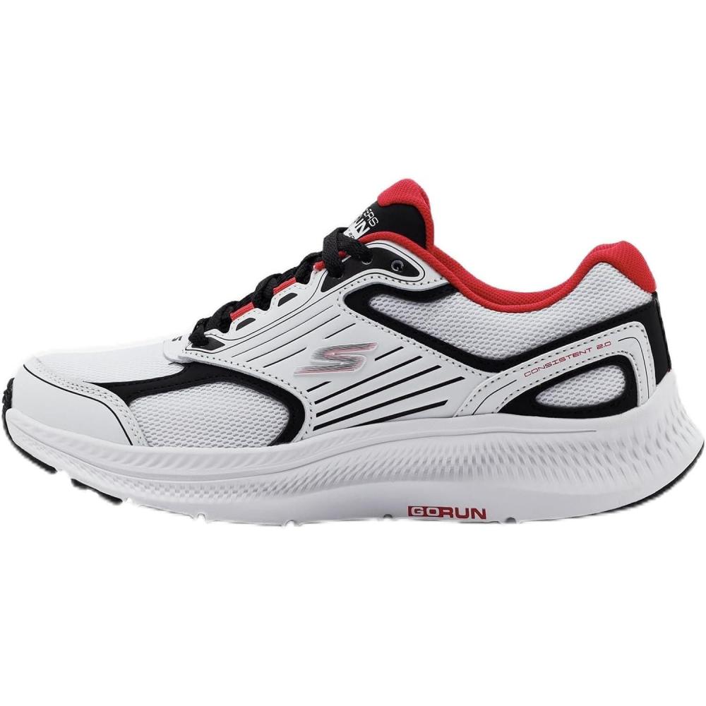 imageSkechers Mens Go Run Consistent 20 SneakerWhiteBlack