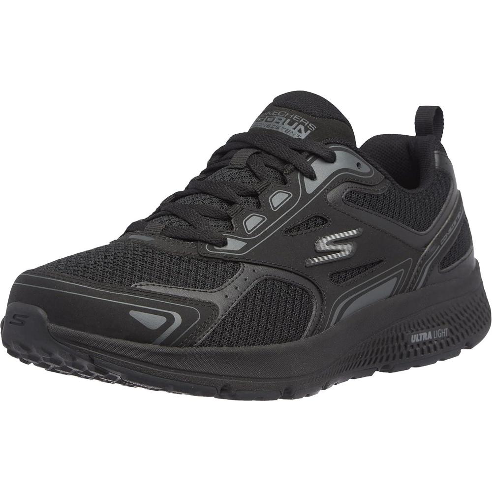 imageSkechers Mens Go Run Consistent Air Cooled Foam Athletic SneakersBlackCharcoal