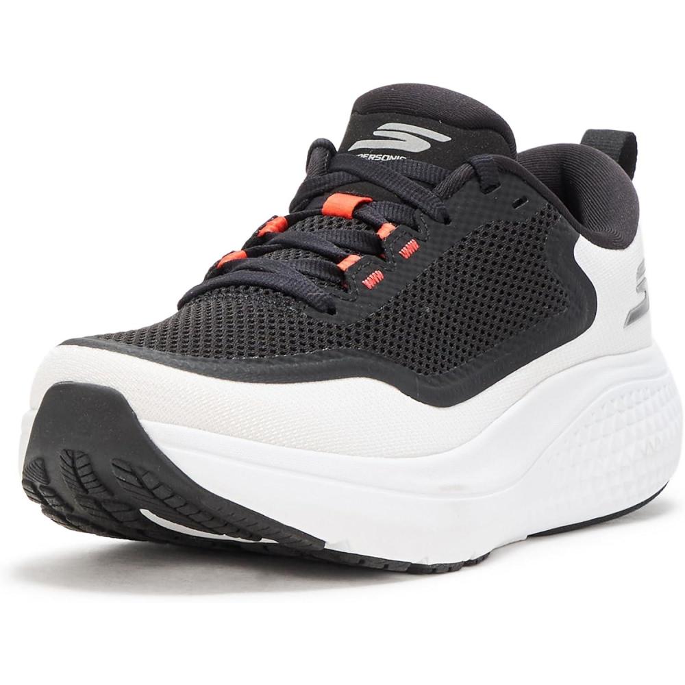 imageSkechers Mens Go Run Supersonic Max SneakerWhiteBlackOrange