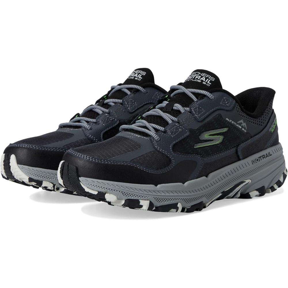 imageSkechers Mens Go Run Trail Altitude 20  Rocky Hill Trail Running ShoesBlackGrey