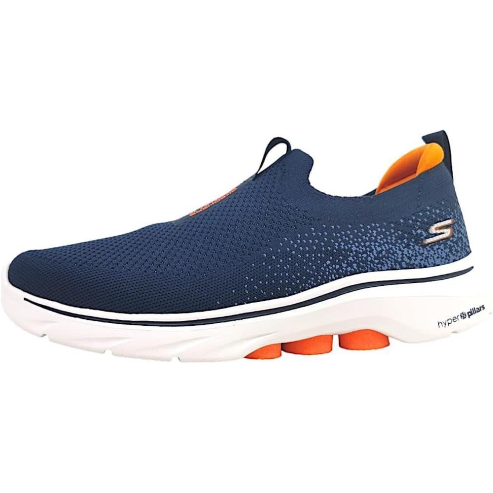 imageSkechers Mens Go Walk 7 SneakerNavyOrange