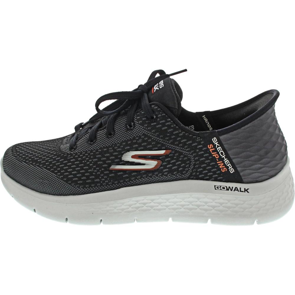 imageSkechers Mens Go Walk FlexNew World SneakerBlackOrange