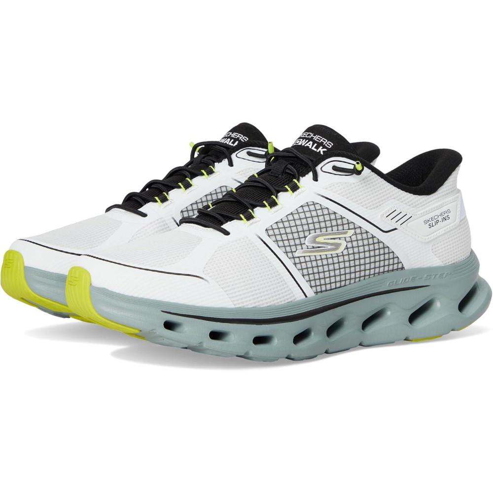 imageSkechers Mens Go Walk Glide Step 20 Zalor Hands Free Slipins SneakerWhiteBlack