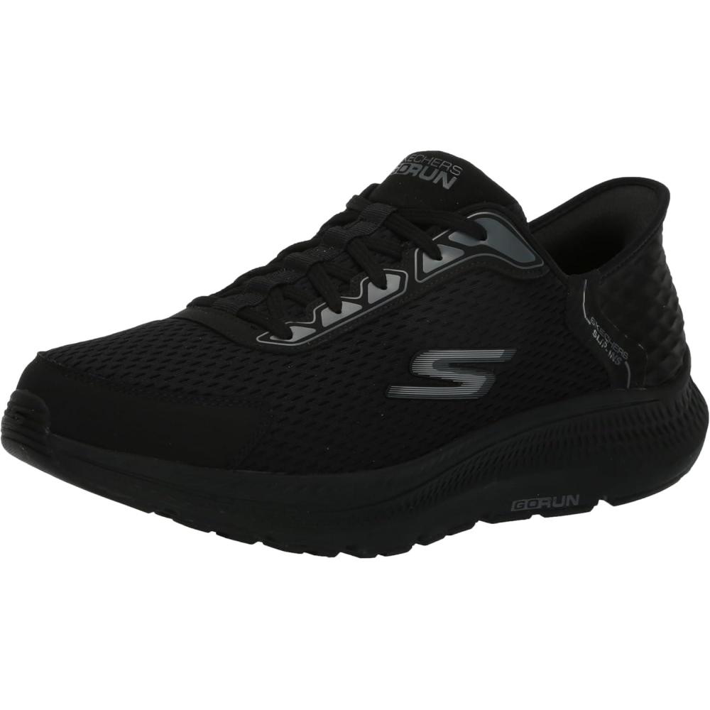 imageSkechers Mens Hands Free Slipins Go Run Consistent 20 Empower SneakerBlackBlack