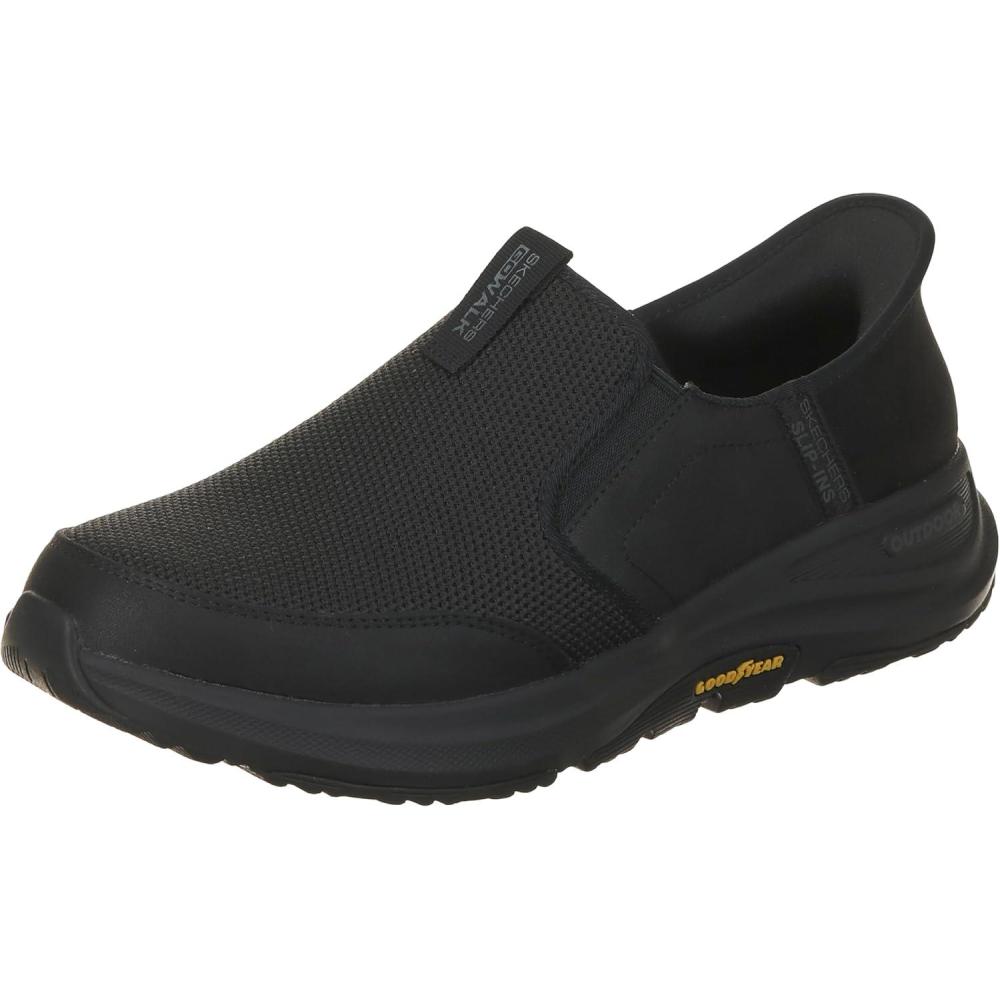 imageSkechers Mens Hands Free Slipins Go Walk OutdoorAndes Ii SneakerBlackBlack