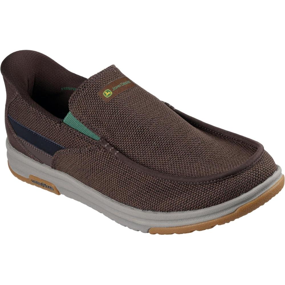 imageSkechers Mens John Deere Mesh Moc Toe Dual Gore Slipins Melson 20 Chaz LoaferChoc