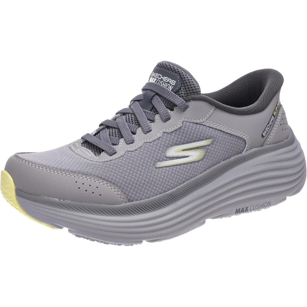 imageSkechers Mens Max Cushioning Endeavour SneakerGray Lime