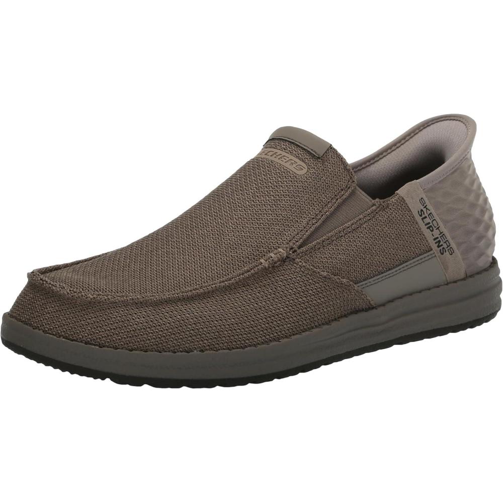 imageSkechers Mens MelsonBentin 210596 Moc Toe Casual SlipInsBeige