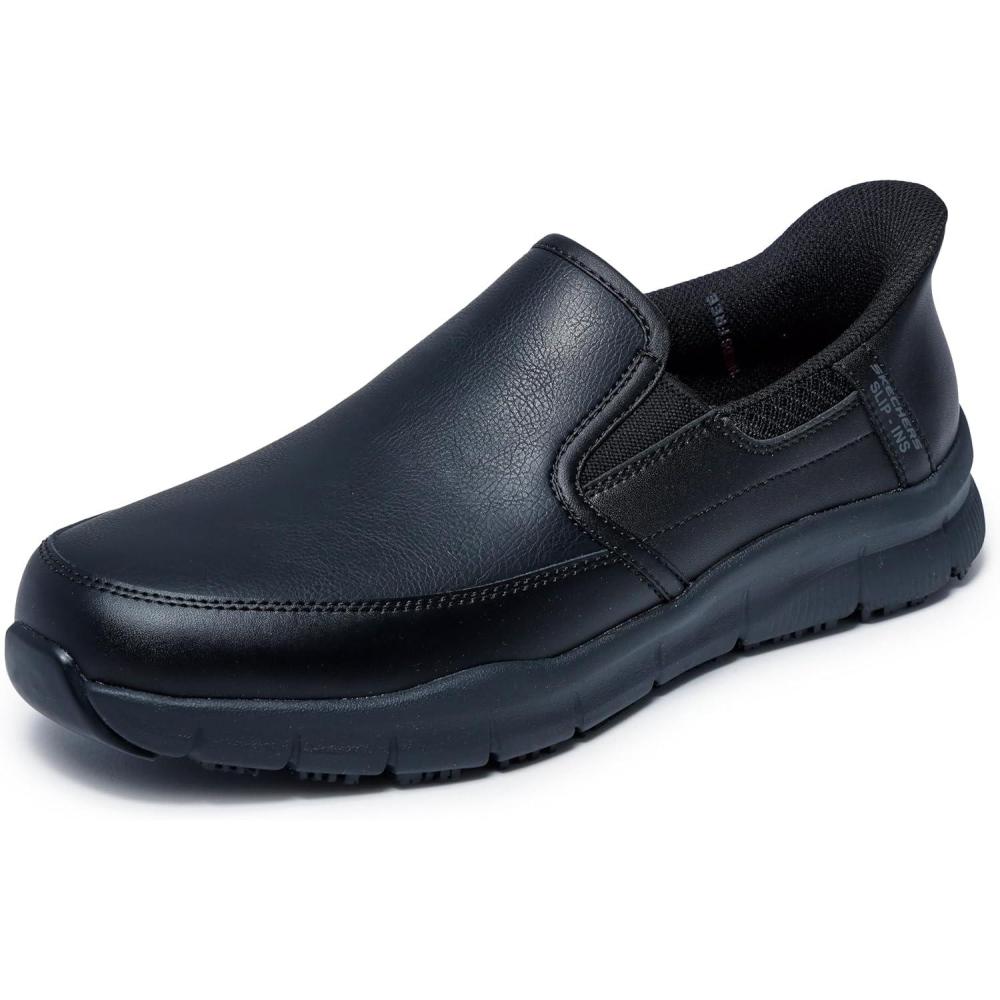 imageSkechers Mens Nampa Broxtin Hands Free Slipins Sr Food Service ShoeBlack
