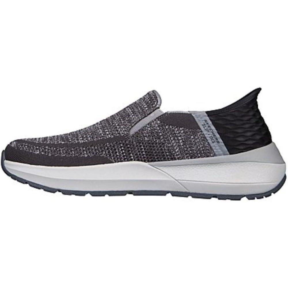 imageSkechers Mens NevilleRovelo Slipin SneakerCharcoalLight Gray