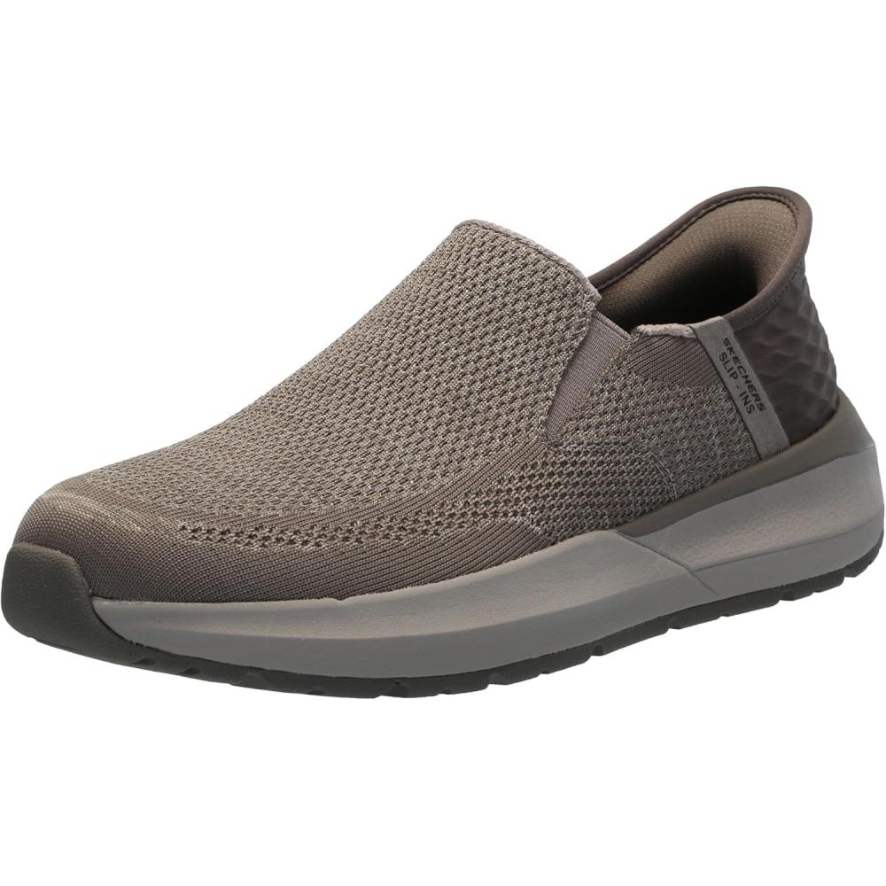 imageSkechers Mens NevilleRovelo Slipin SneakerTaupe