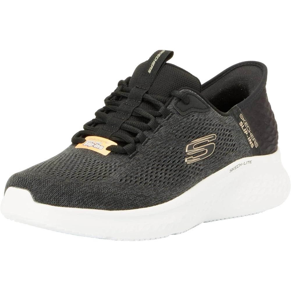 imageSkechers Mens Skechlite Pro Primebase Hands Free Slipin SneakerBlackGrey