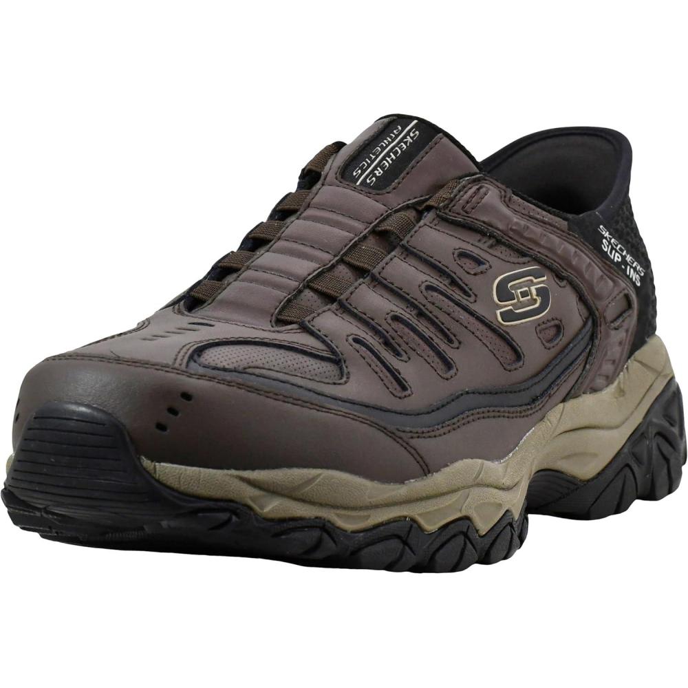 imageSkechers Mens Slipins After Burn  Grill Captain SneakerBrownBlack