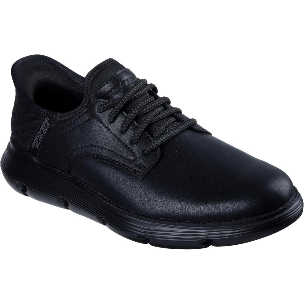 imageSkechers Mens Slipins GarzaGervin Casual Slipon Shoes MoccasinBlackBlack