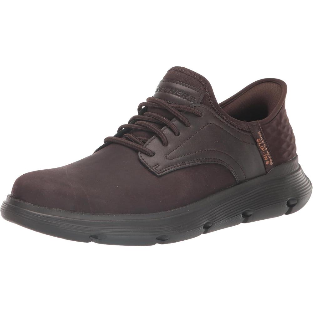 imageSkechers Mens Slipins GarzaGervin Casual Slipon Shoes MoccasinChocolate