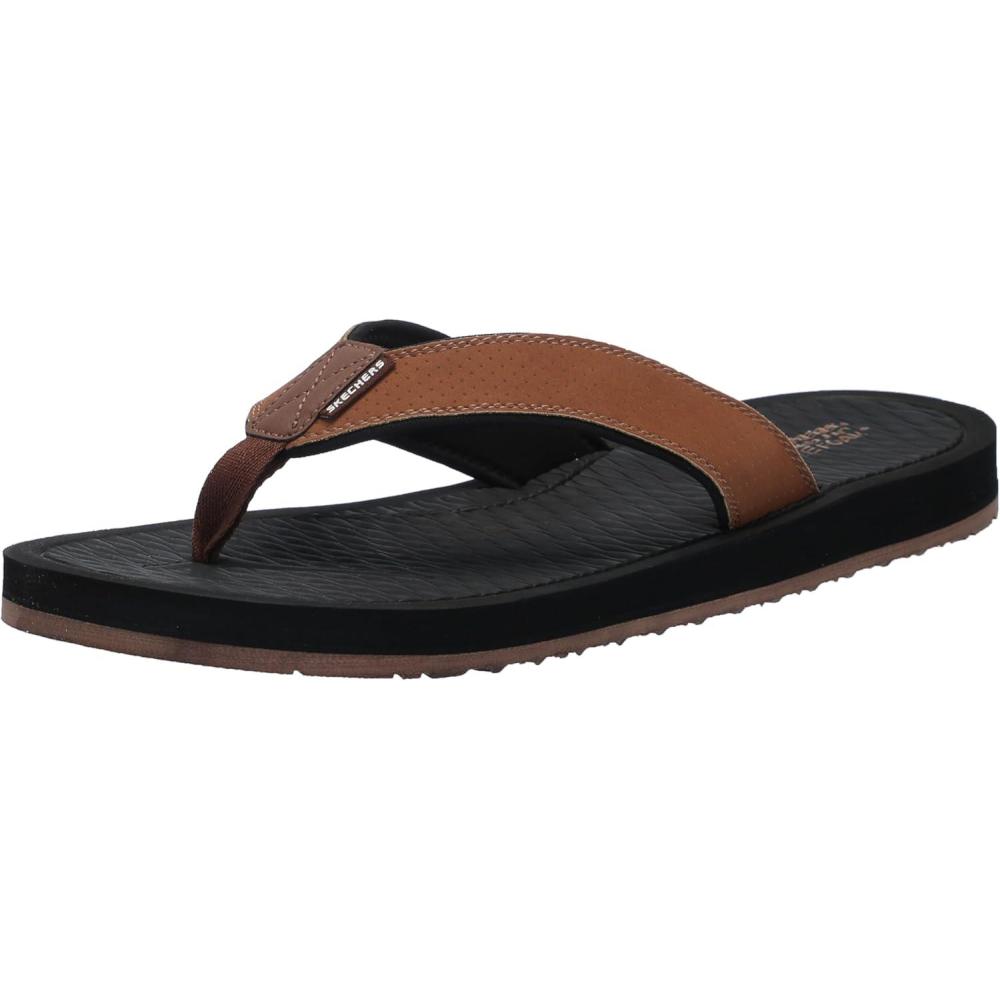 imageSkechers Mens TantricCopano FlipFlopBrn