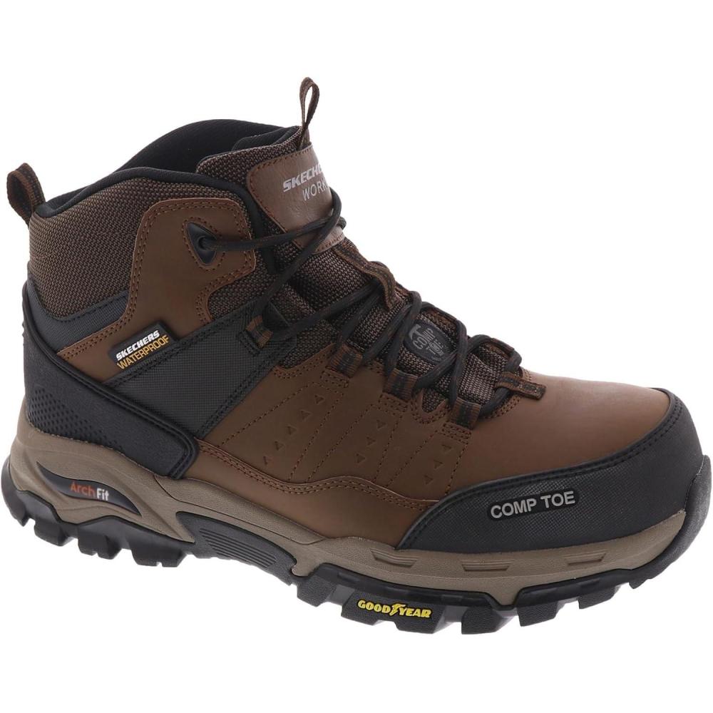 imageSkechers Mens Tarver Ct Construction ShoeBrown
