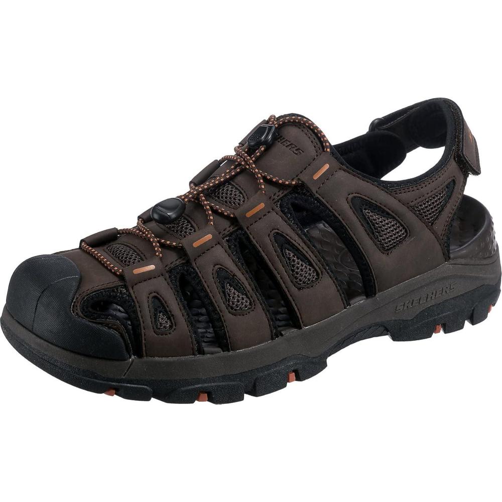 imageSkechers Mens TresmenNorvick 205187 Enclosed SlipIns Fisherman SandalGrey
