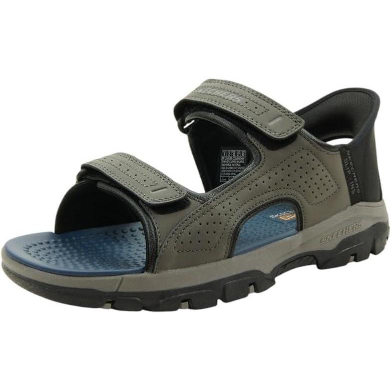 imageSkechers Mens TresmenReece Two Strap Open Toe Slipins SandalChar
