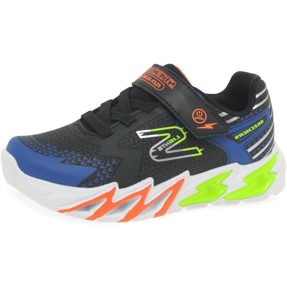 imageSkechers UnisexChild FlexGlow Bolt SneakerBlackBlue