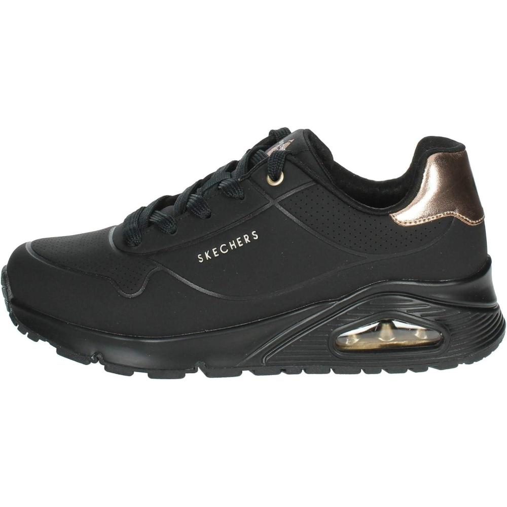 imageSkechers UnisexChild Uno Gen1Shimmer Away SneakerBlackBlack