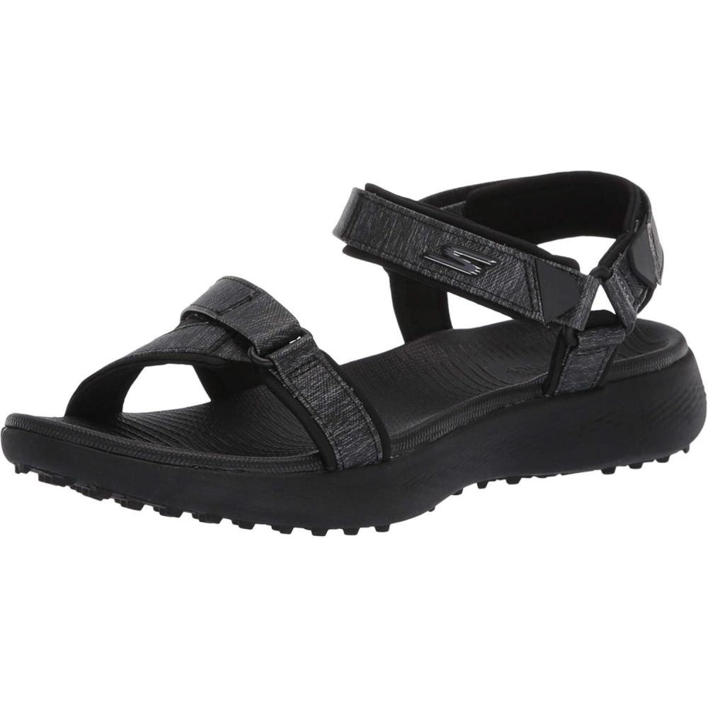 imageSkechers Womens 600 Spikeless Golf SandalBlackBlack
