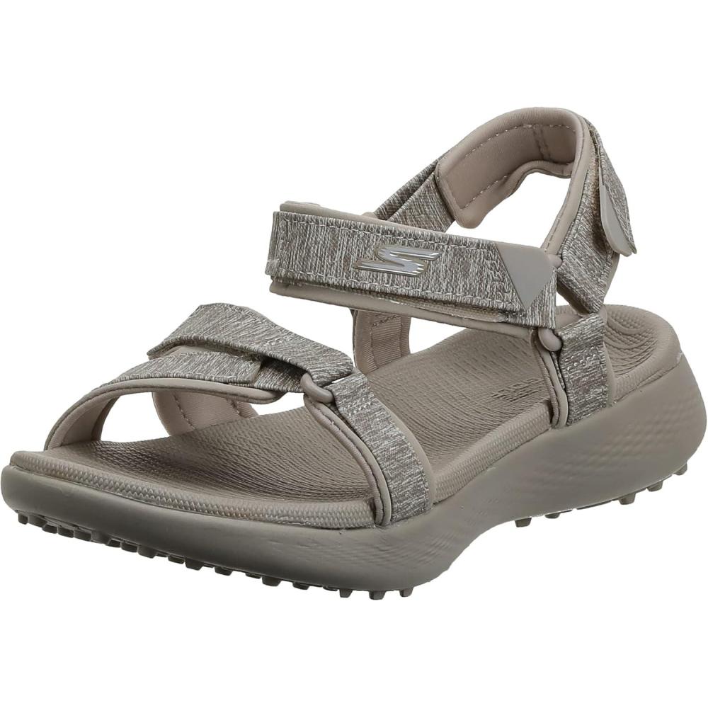 imageSkechers Womens 600 Spikeless Golf SandalTaupe