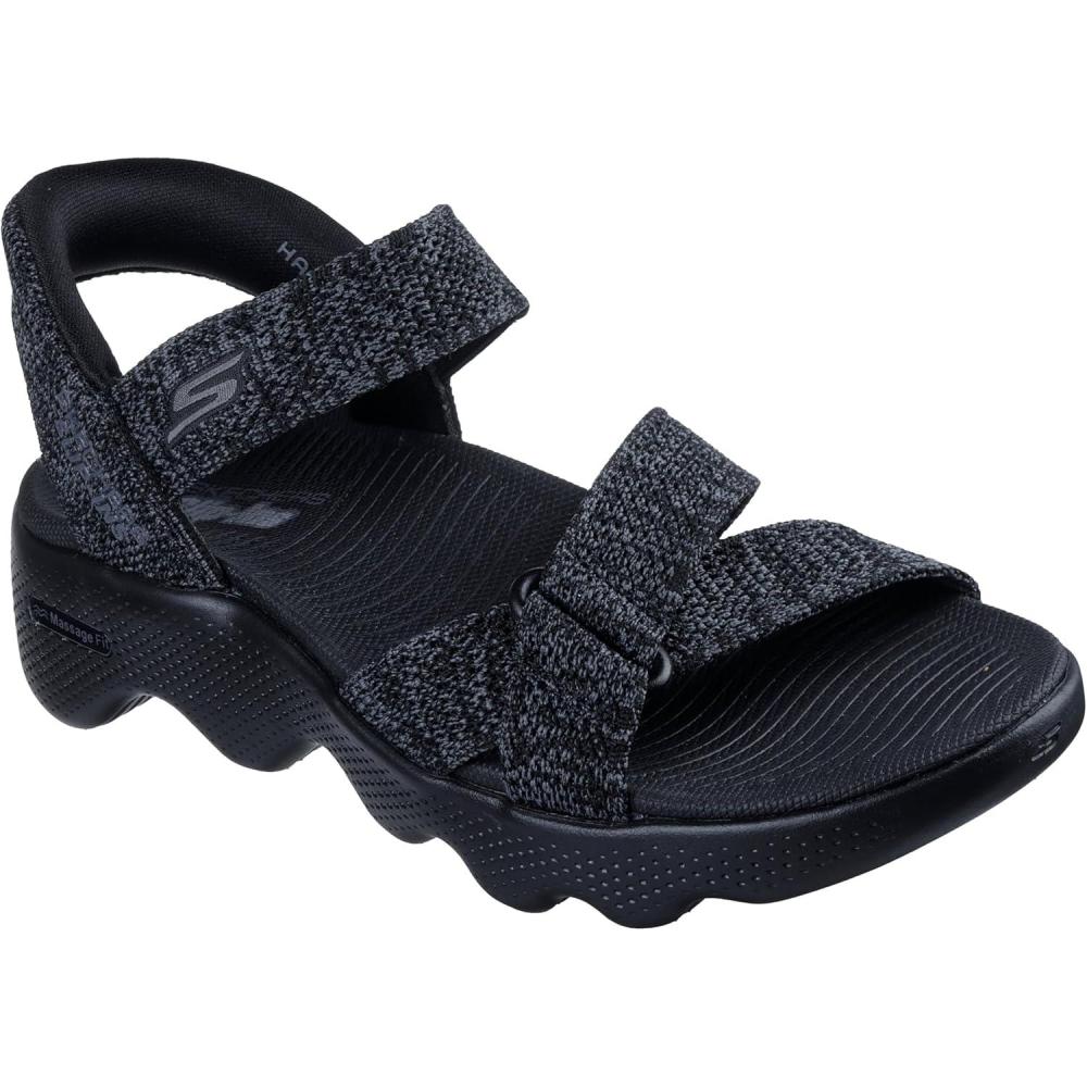 imageSkechers Womens Ankle Strap Sandal FishermanBlackGrey