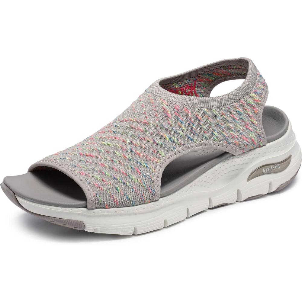 imageSkechers Womens Arch FITCatchy WaveTaupe Multi