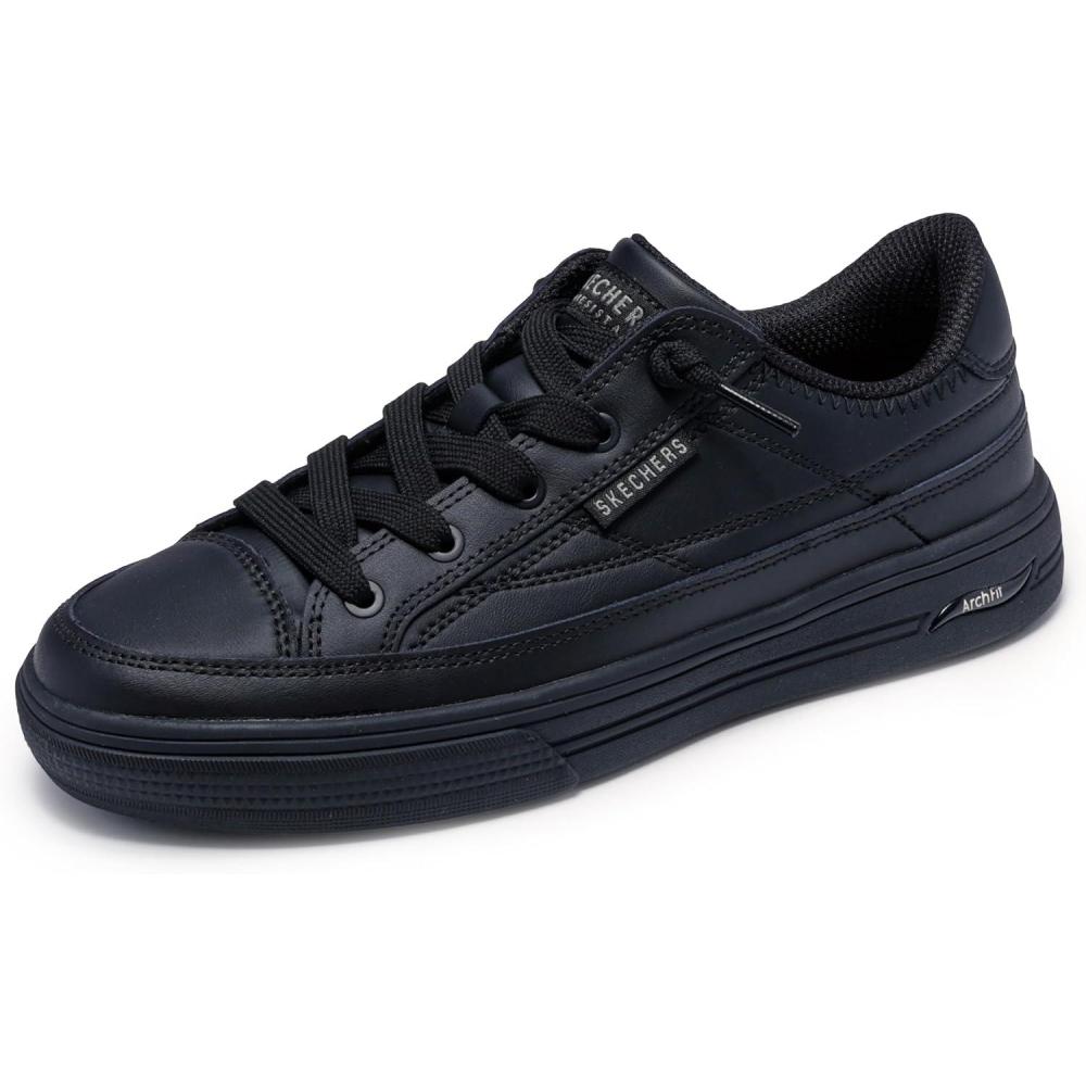 imageSkechers Womens Arch Fit Arcade Bungee Slip Reistant Health Care Professional ShoeBlack