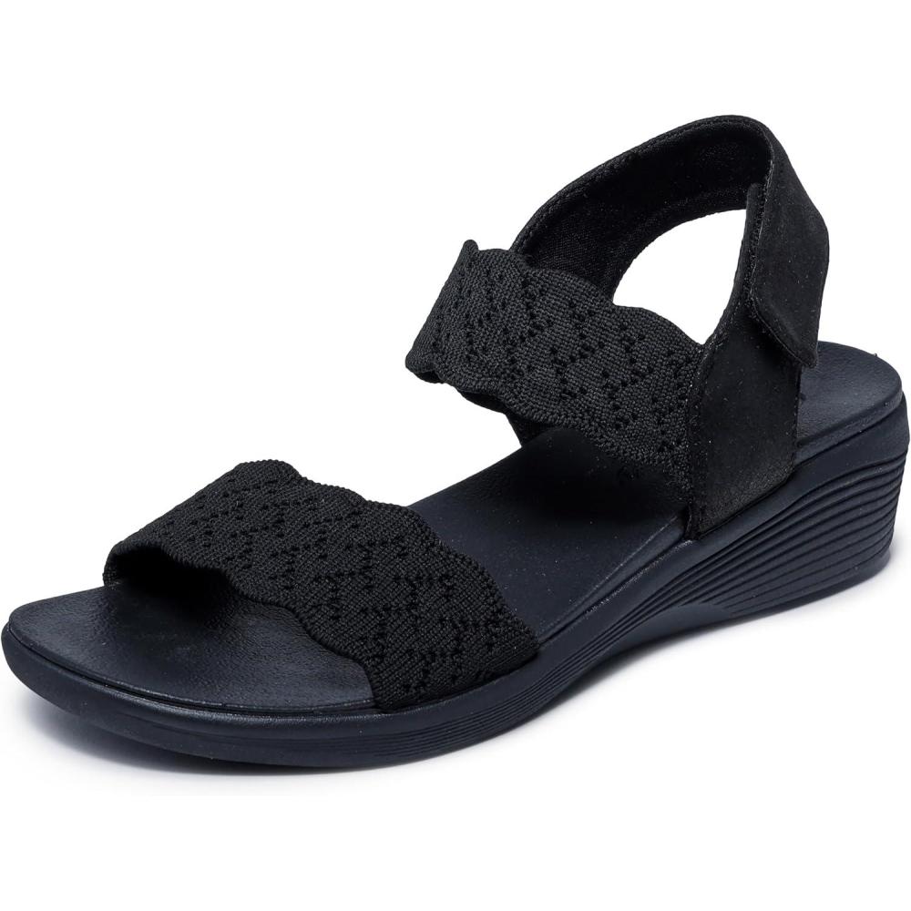 imageSkechers Womens Aryaon The Rise SandalBlackBlack