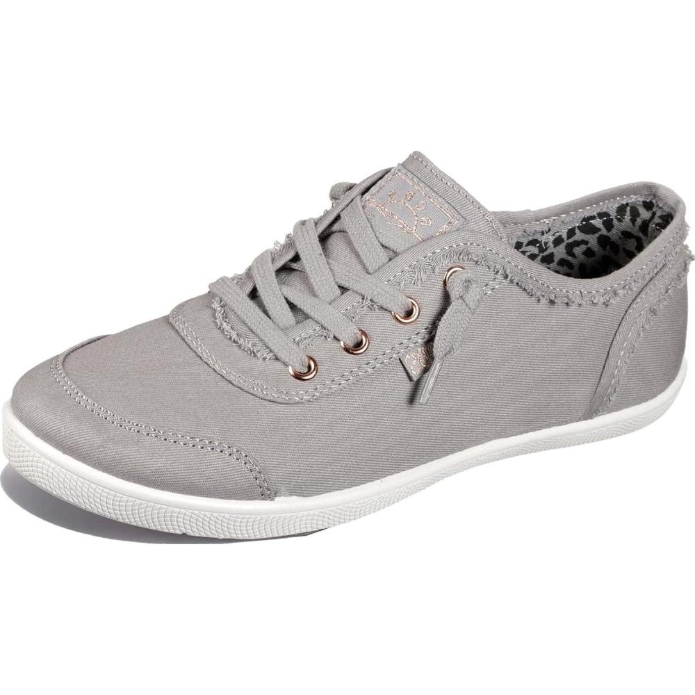 imageSkechers Womens Bobs B Cute Sneaker  Memory Foam Flexible Outsole Lightweight Vegan ShoesGrey