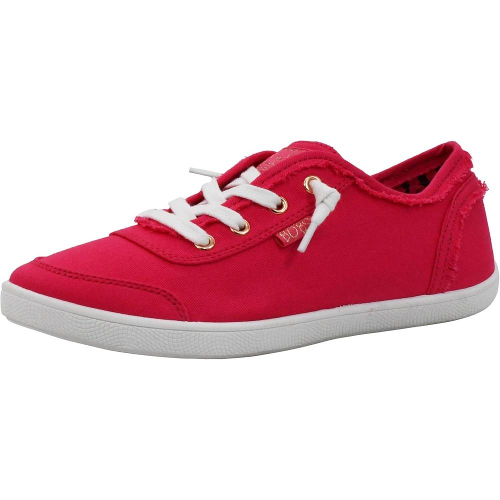 imageSkechers Womens Bobs B Cute Sneaker  Memory Foam Flexible Outsole Lightweight Vegan ShoesRasberry
